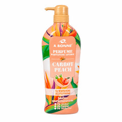 A BONNE Perfume Whitening Lotion Carrot Peach 500 ml - Brightening Perfumed Body Lotion with Carrot and Peach for Radiant Skin