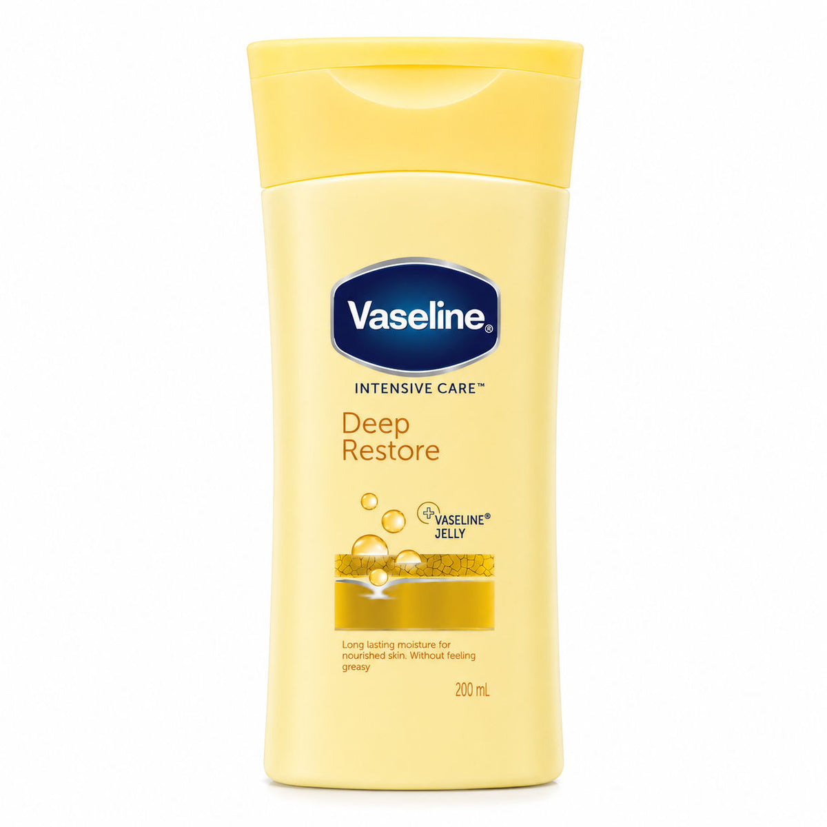 Vaseline Intensive Care Deep Restore Lotion 200 ml - Intensive Moisturizing Care with Vaseline Jelly for Very Dry Skin