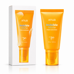 Anua Invisible Matte Finish Sunscreen Spf50 Pa++++ 50Ml - Matte Sunscreen For High Uv Protection Invisible Finish Oil-Control Look Daily Protection Daily Korean Skincare Suitable For Oily, Combination And Normal Skin