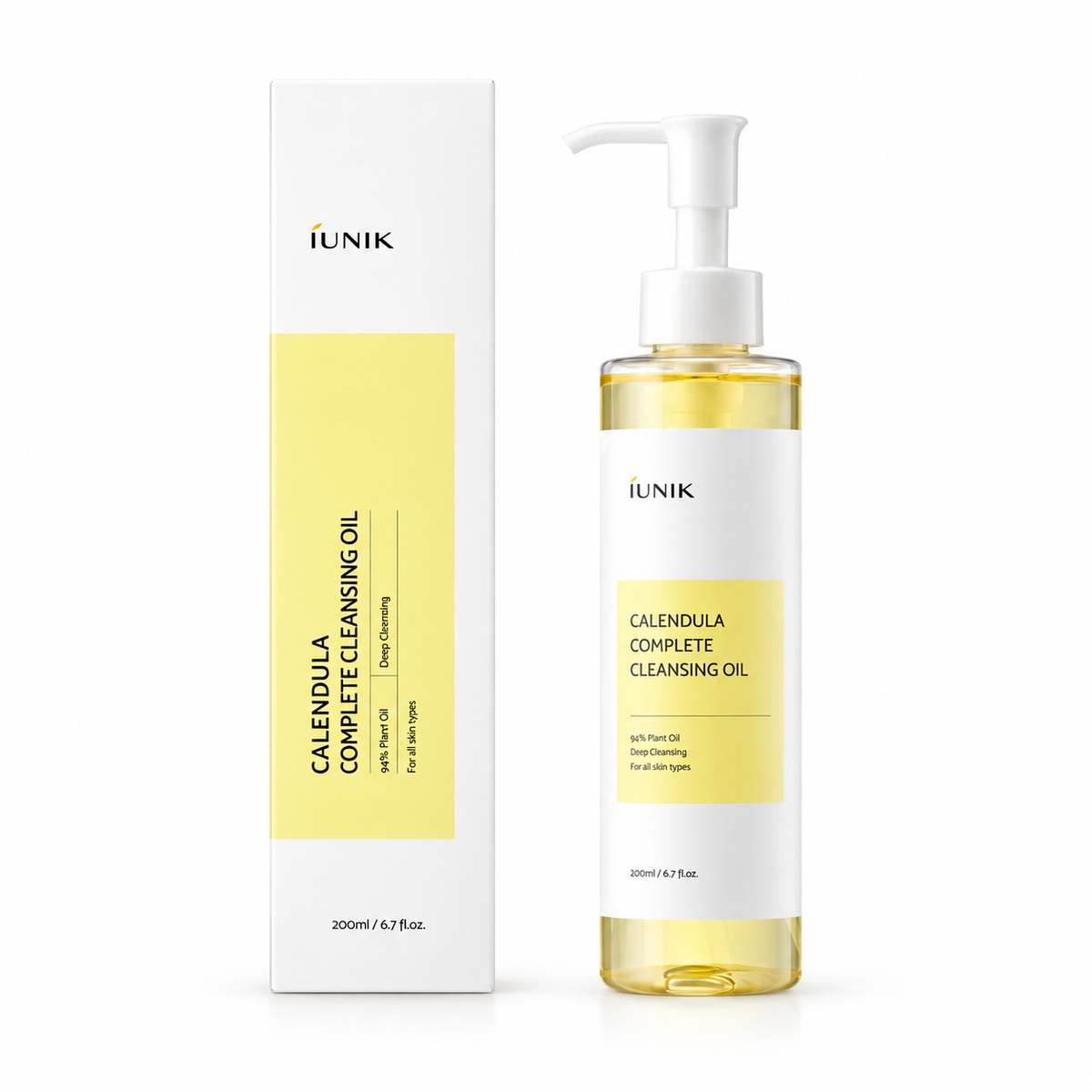 iUNIK Calendula Complete Cleansing Oil - Makeup Remover 200 ml | Best Before 26 Mar 2027