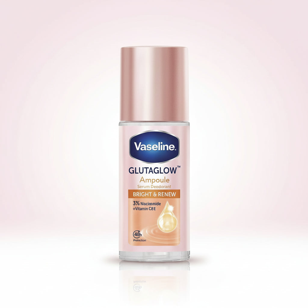 Vaseline Glutaglow Bright & Renew Ampoule Serum Deodorant 45ml Glo Arabia