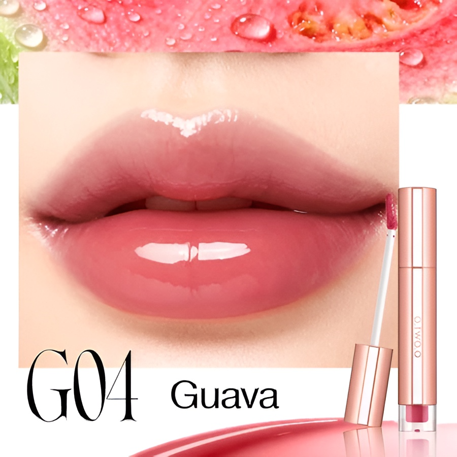 O.Two.O Watery Lasting Glossy Lip Tint G04 Guava O.TWO.O
