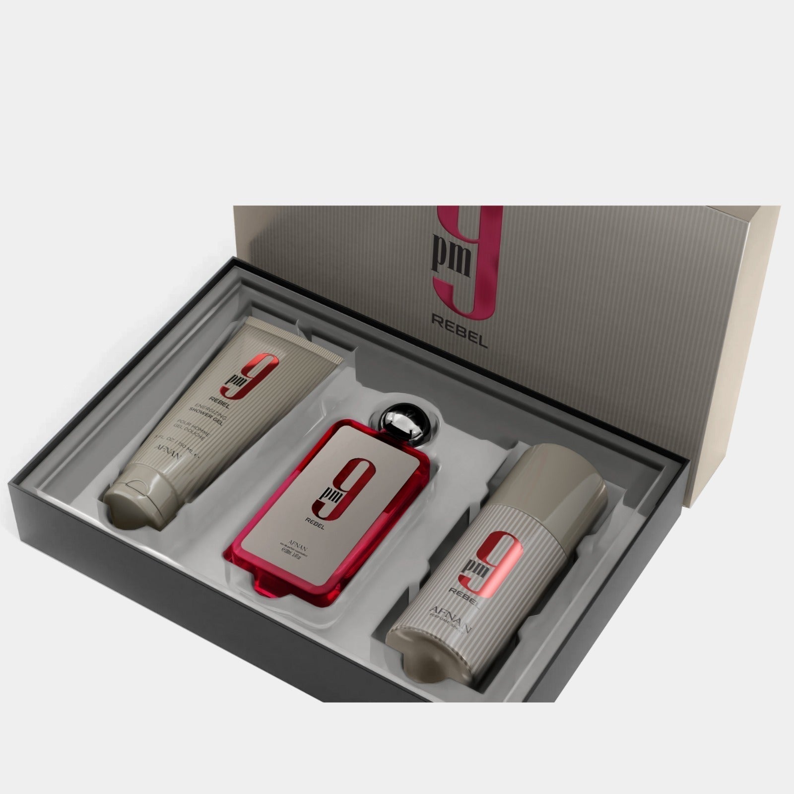 Afnan 9 PM Rebel Exclusive 3 Piece Gift Set gift set view 2