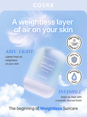 COSRX Airy Light Invisible Sun Stick SPF50 19g - Korean Skincare, Hydrating, Brightening, Anti-Aging, Sensitive Skin, Daily Care COSRX