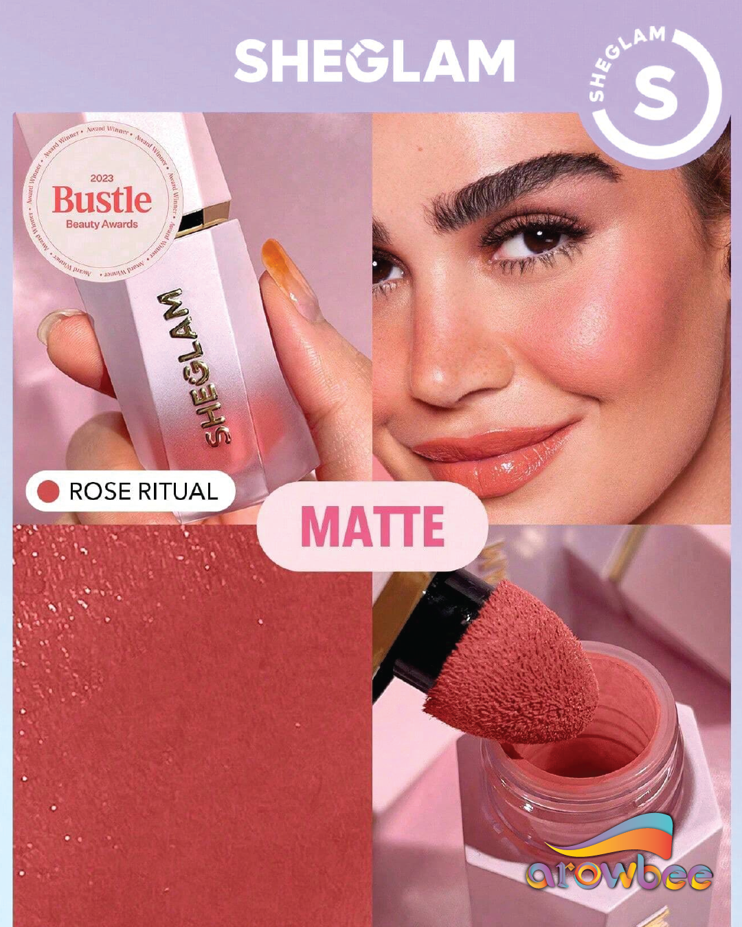 SHEGLAM Color Bloom Liquid Blush Matte Rose Ritual Sheglam