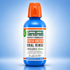 TheBreath Oral Rinse Invigorating Icy Mint 473mL Thera Breath
