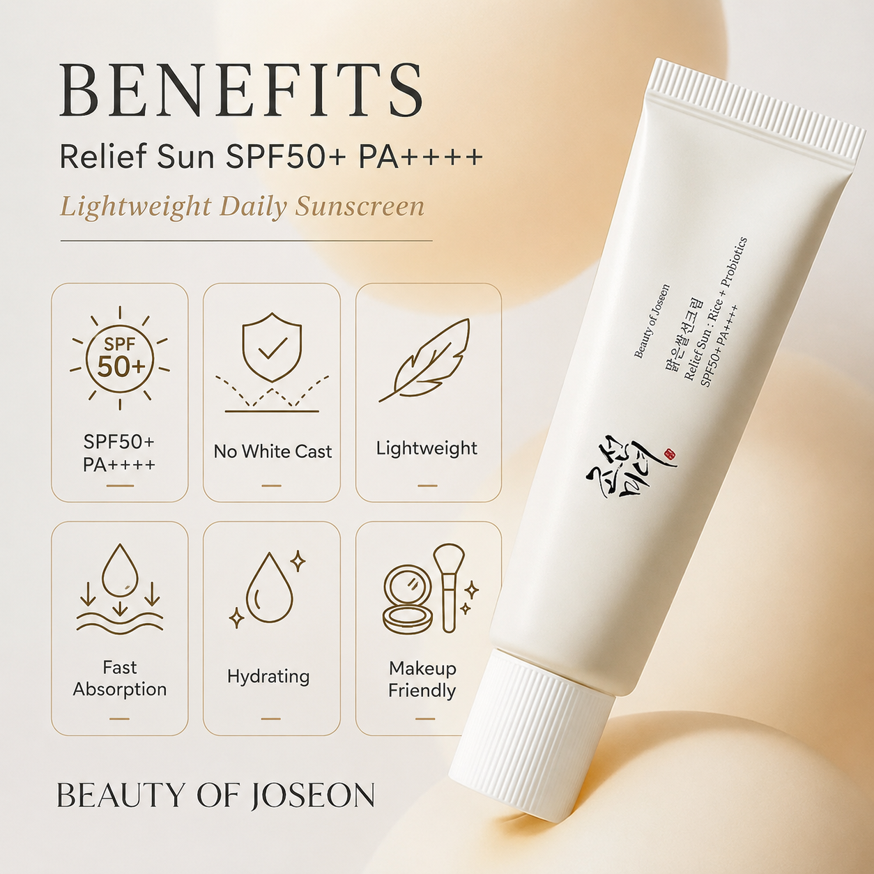 Beauty of Joseon Relief Sun Rice + Probiotics SPF50+ - 50ml Beauty Of Joseon