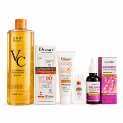TikTok Viral Skin Care Combo – Sunscreen, Toner & Niacinamide Set