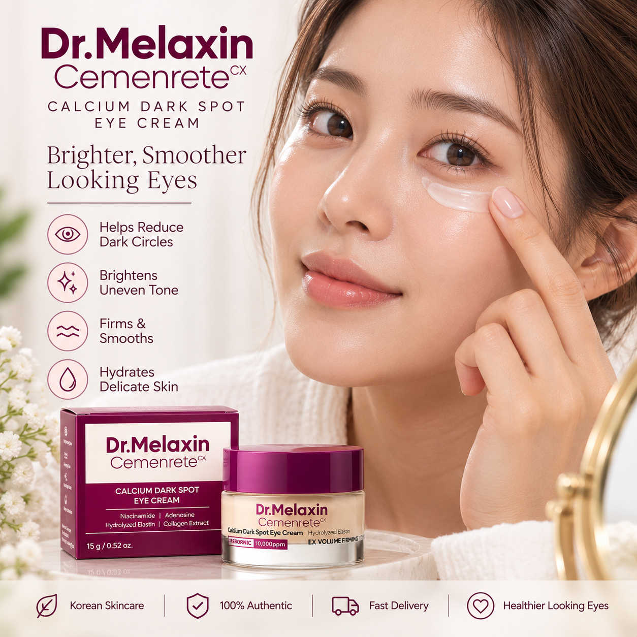 Dr.Melaxin Calcium Dark Spot Eye Cream 15g Dr. Melaxin