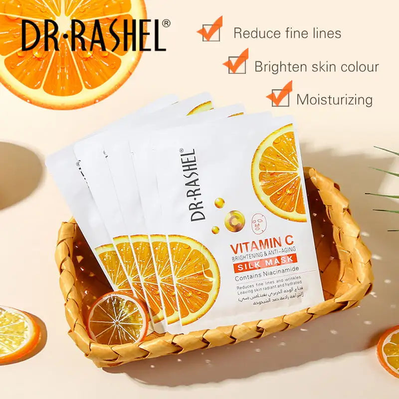 Dr.Rashel Vitamin C Brightening & Anti-aging Silk Mask - 25g DR.RASHEL