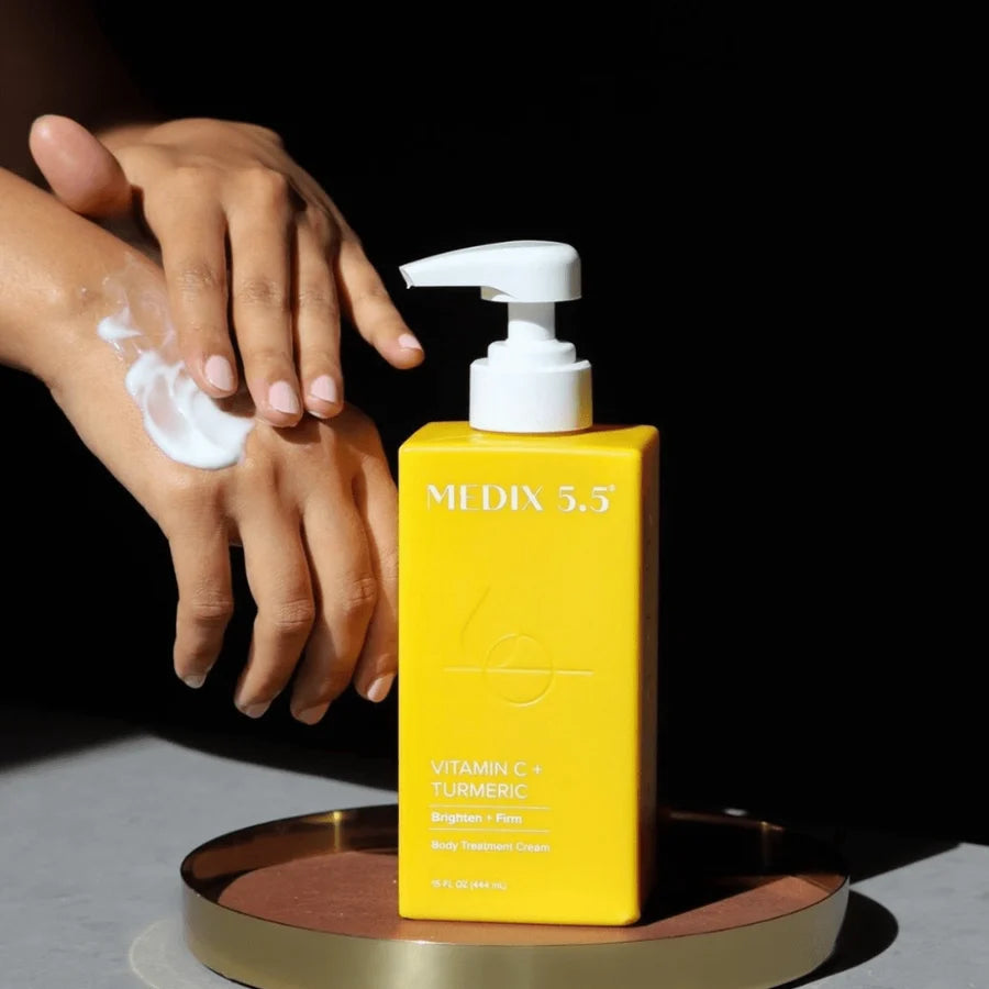 MEDIX 5.5 Vitamin C + Turmeric Brighten + Firm Body Cream 444ml - Hydrating Body Moisturizer Medix 5.5