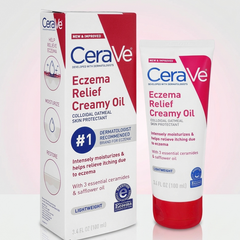 Cerave Eczema Relief Creamy Oil 100Ml - Soothing Hydrating Oil For Eczema Prone Dry Sensitive Skin CeraVe