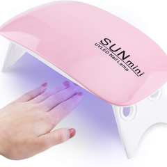 Sunmini Portable Nail Dryer Light - [Pink] Glo Arabia