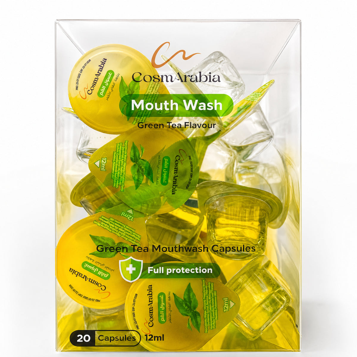 Cosmarabia Mouth Wash Green Tea Flavour - Korean Skincare Hydrating Brightening Nourishing Daily Care