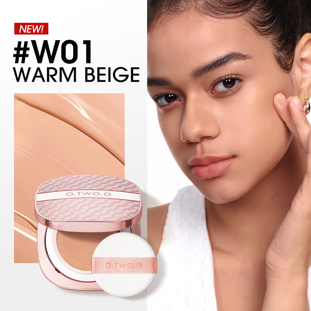 O.TWO.O 2025 BB Cushion Liquid Foundation Medium Coverage Moisturizing Brightening Oil-Control Warm Ivory O.TWO.O