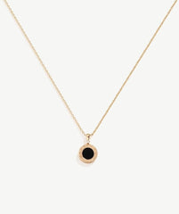 Roman Numeral Classic Round Pendant Necklace Roman