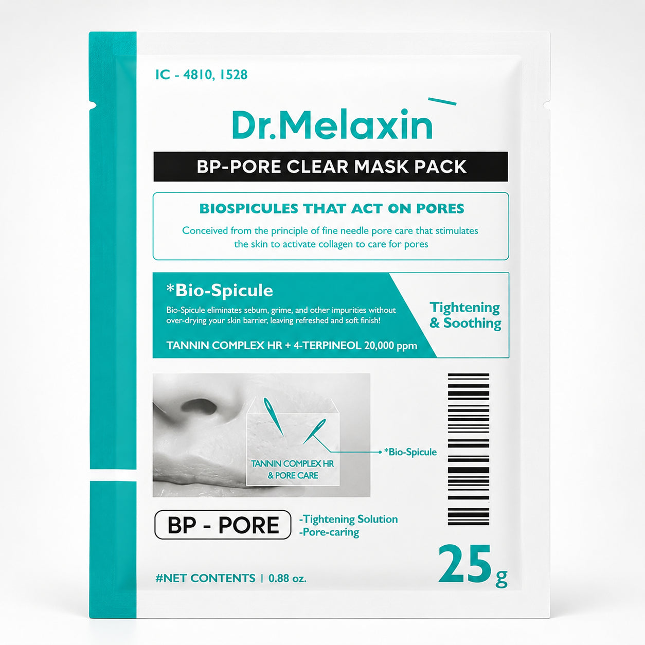 Dr. Melaxin Bp Pore Clear Mask (25Gx1Pc) - Premium Professional Daily Care Dr. Melaxin