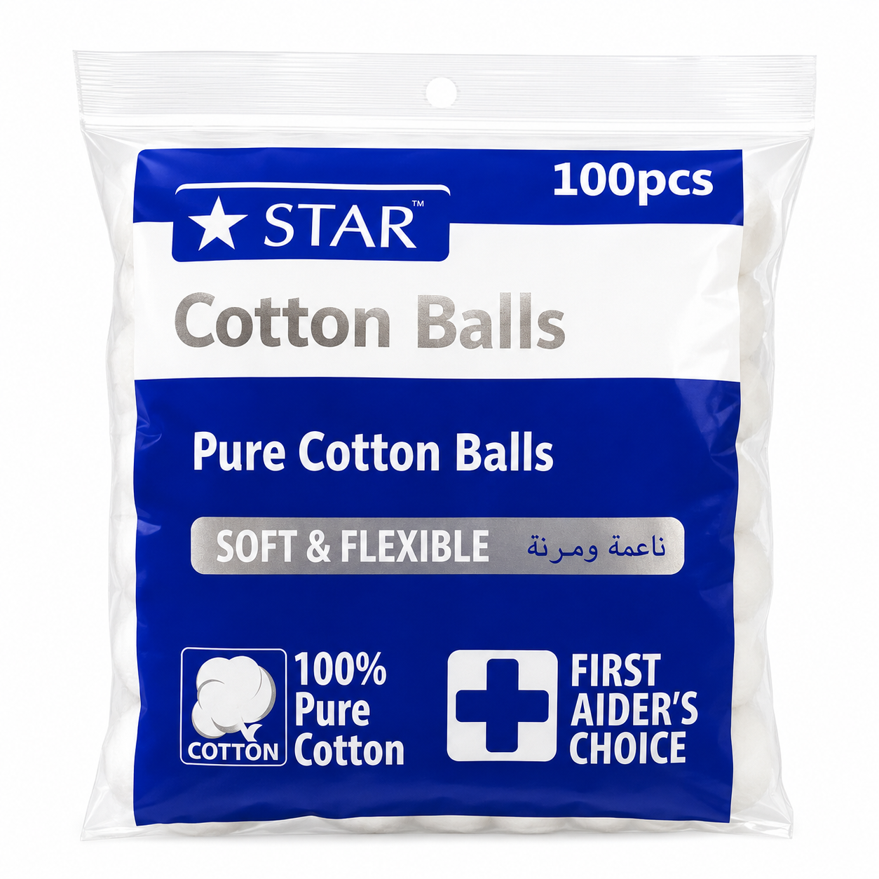 Star Pure Cotton Balls 100 Pcs