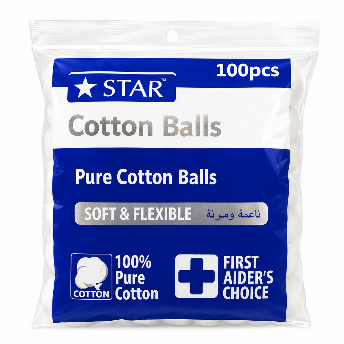 Star Pure Cotton Balls 100 Pcs