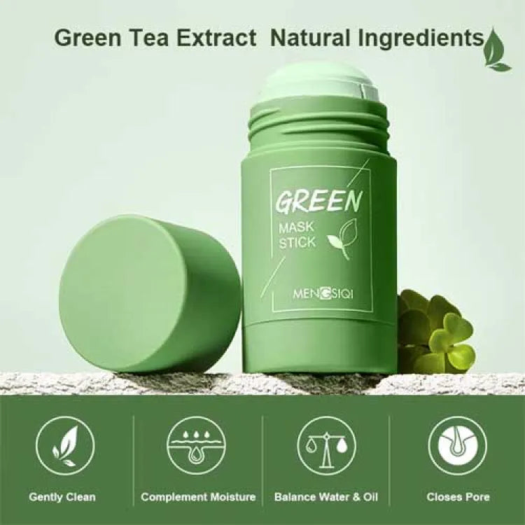 Mengsiqi Green Mask Stick - 40g Mengsiqi