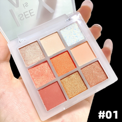 Lameila Eyeshadow Palette 9 Colors - 7.2g (Shade 1)