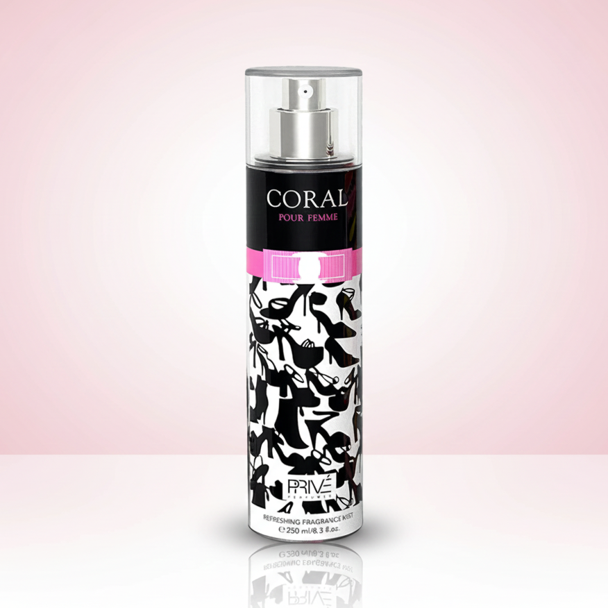 EMPER PRIVE CORAL POUR FEMME Fragrance Mist 250 ml Glo Arabia