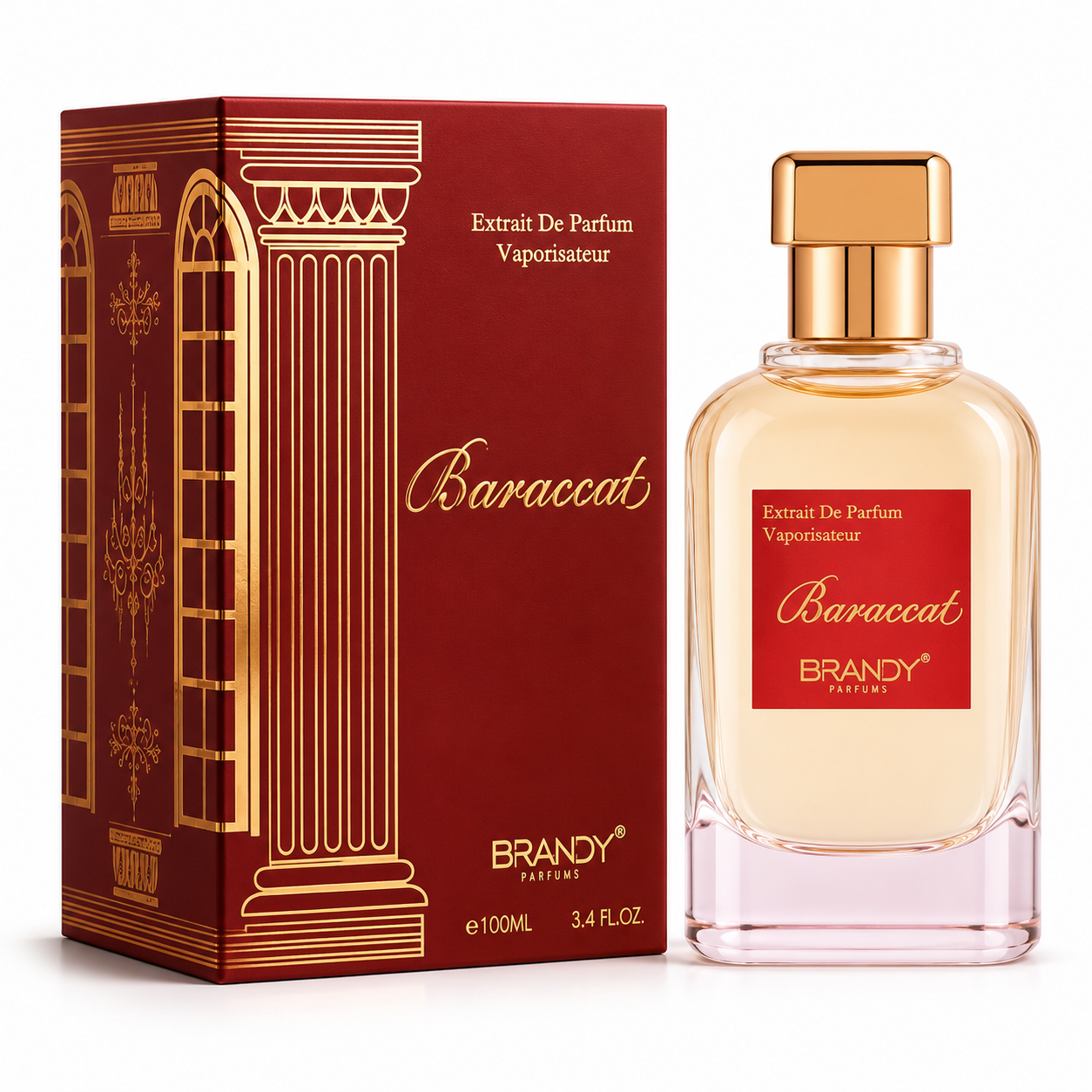 Brandy Baraccat De Parfum Vaporisateur - 100ml - Luxury Long Lasting Perfume For Daily Wear, Evening, Gifts And Signature Scent Brandy
