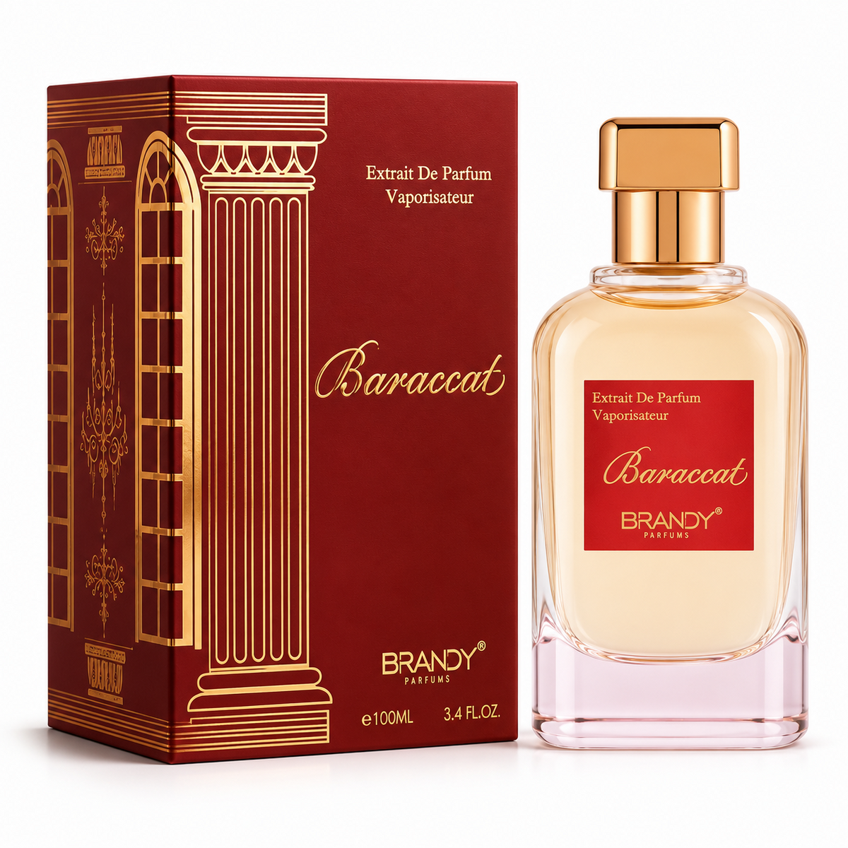 Brandy Baraccat De Parfum Vaporisateur - 100ml - Luxury Long Lasting Perfume For Daily Wear, Evening, Gifts And Signature Scent Brandy