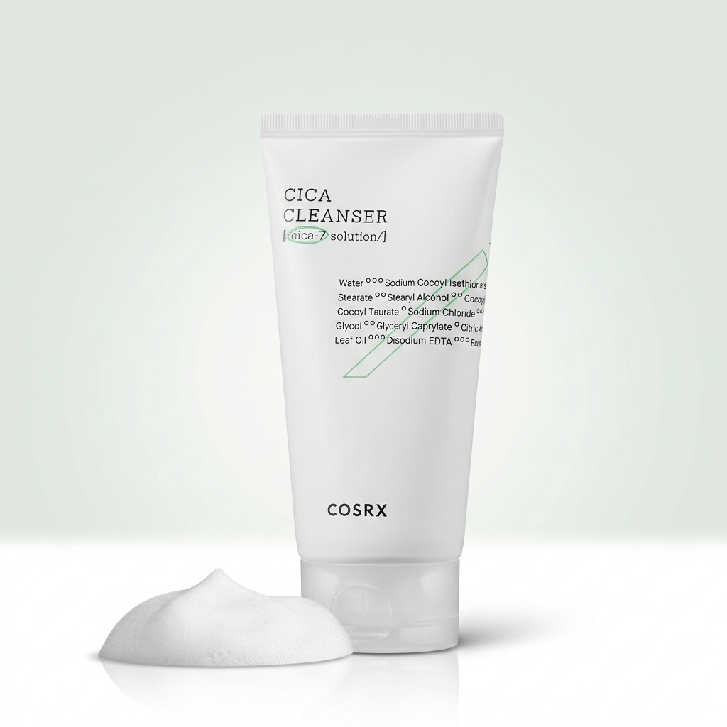 Cosrx Cica Cleanser 150Ml - Gentle Soothing Face Cleanser Sensitive Skin Hydration Barrier Care COSRX