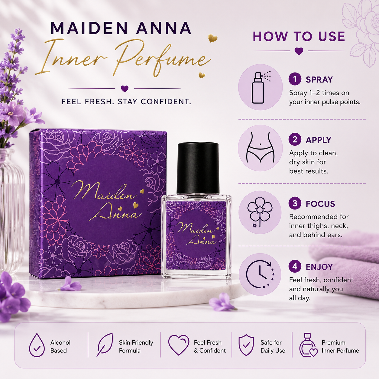 Maiden Anna Inner Perfume Secret Water Lily Maiden Anna