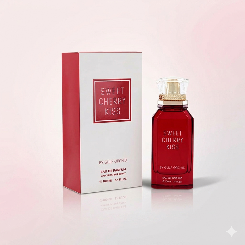 Gulf Orchid Sweet Cherry Kiss Veporisateur Spray - 100Ml - Beauty And Personal Care Essential For Daily Grooming, Professional Care And Convenient Use Gulf