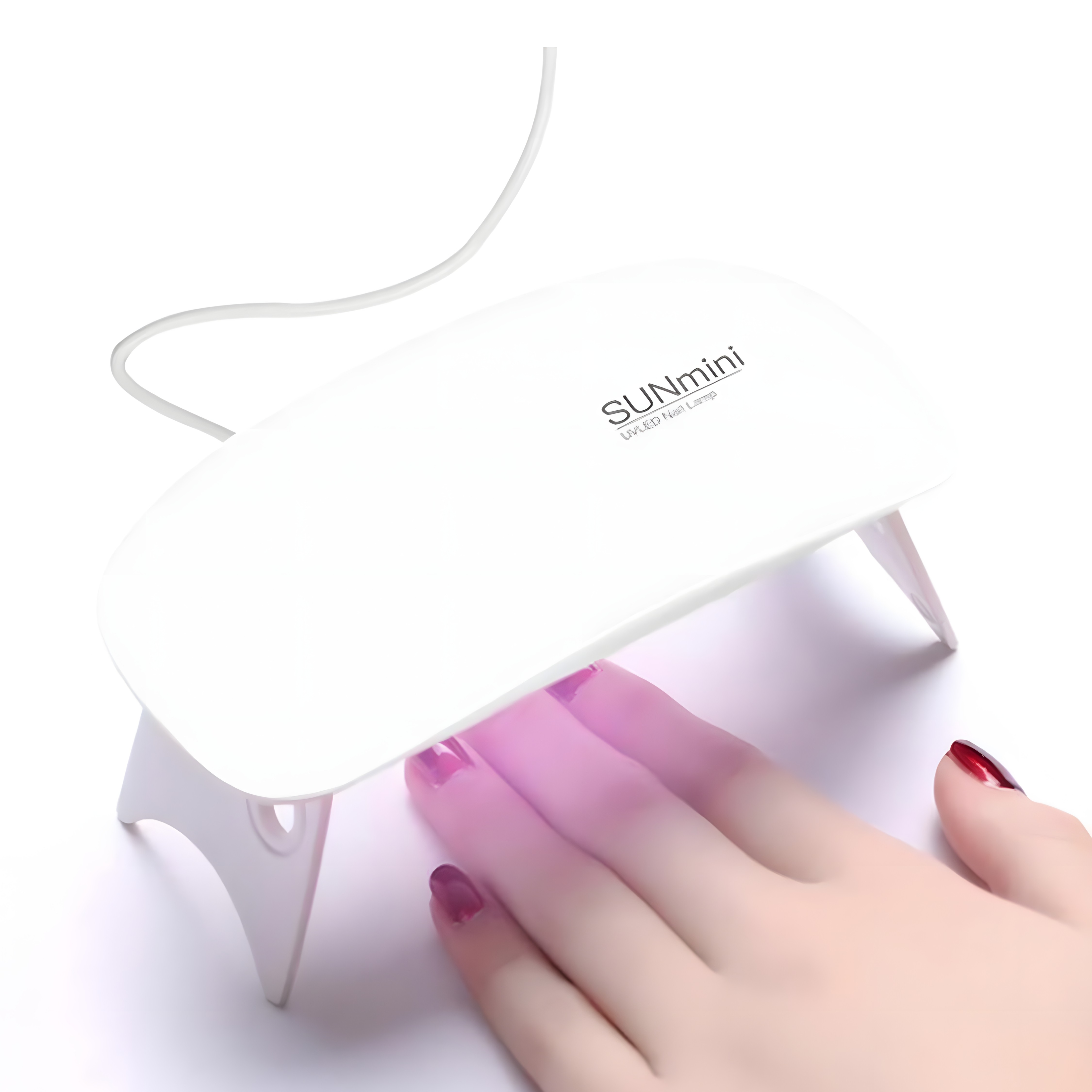 Sunmini Portable Nail Dryer Light - [White] Glo Arabia