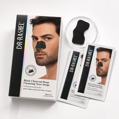 Dr. Rashel Black Charcoal Deep Cleansing Nose Strips - Men - Deep Cleansing Nose Pore Strips Blackhead Remover Oil Control Skin Care