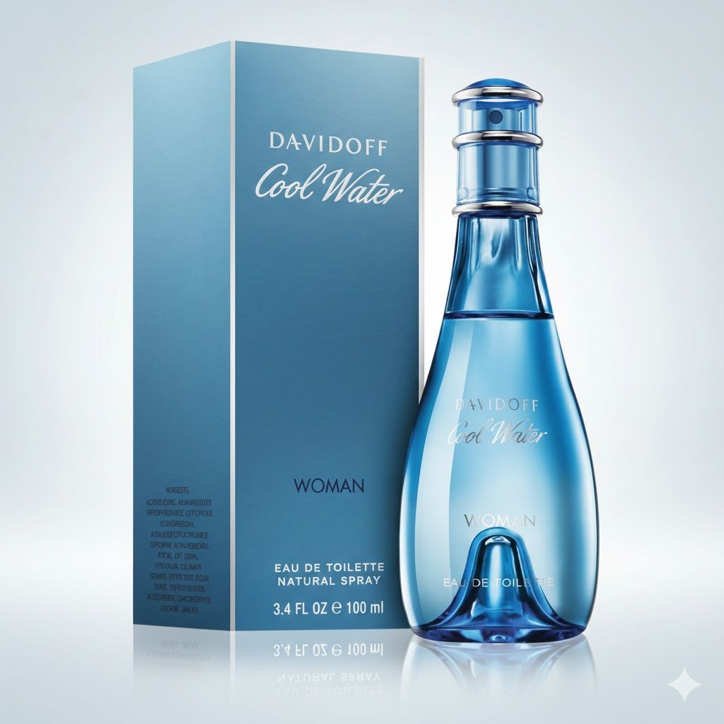 Davidoff Cool Water Women 100 Ml - Fresh Aquatic Floral Women'S Perfume Clean Daily Wear Long Lasting Fragrance Davidoff