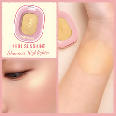 Pinkflash Shimmer Highlighter & Matte Contour Powder [F02] – Shade #H01 Sunshine