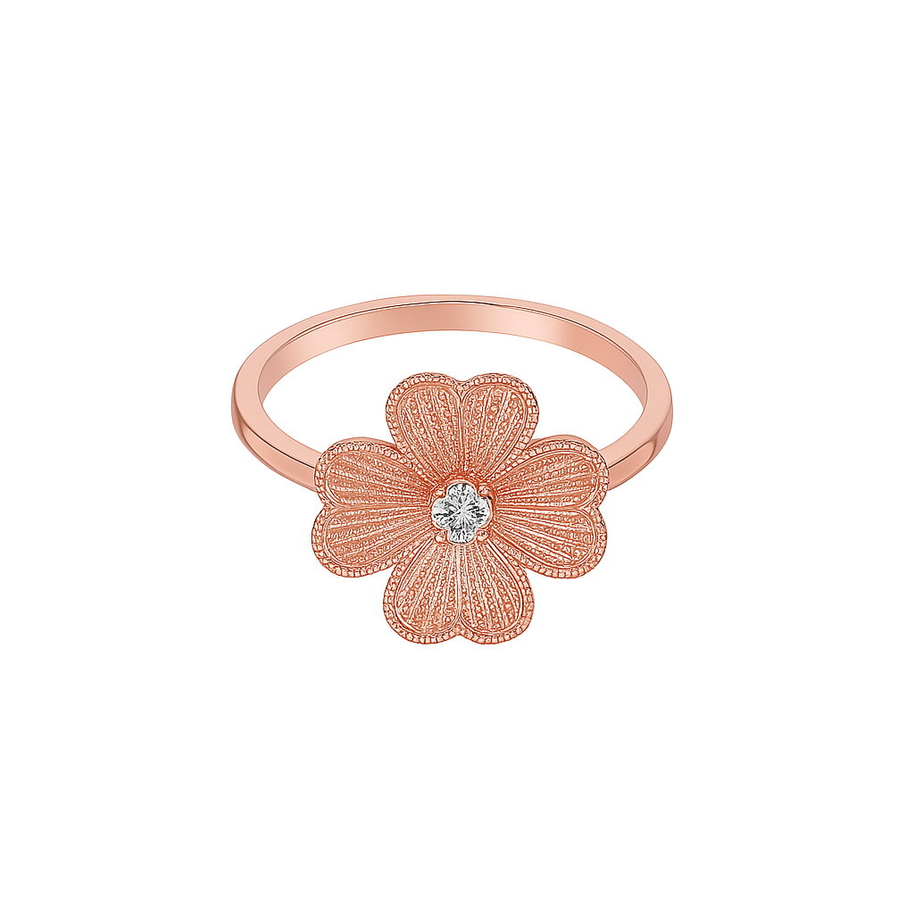 Rotating Four Leaf Clover Ring
