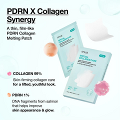 Anua PDRN Special Collagen Melting Patch for Glass Skin 4pcs – Intensive Hydrating Patch Set Anua