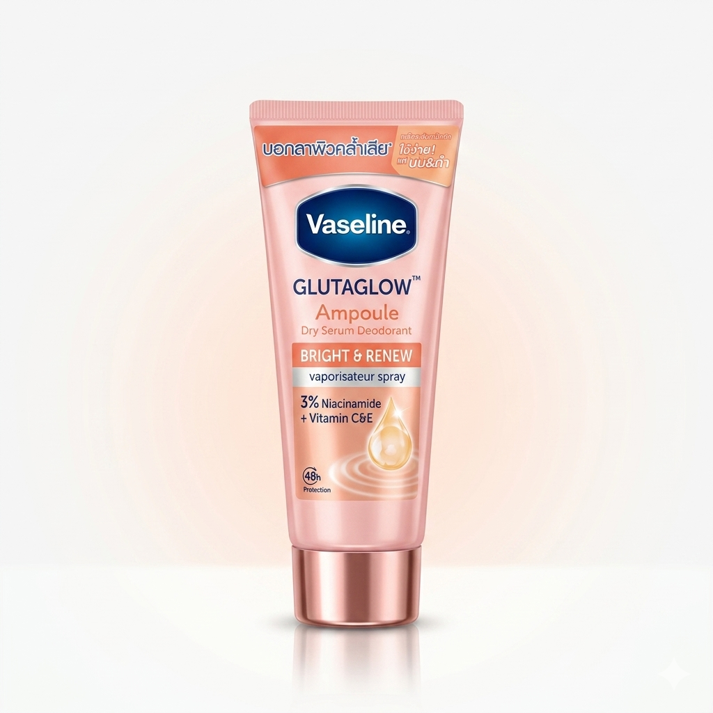Vaseline Underarms Bright And Renew Dry Serum Glutaglow Deodorant 45ml