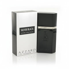 Azzaro Pour Homme Silver Black 100Ml - Fresh Woody Spicy Men'S Perfume Elegant Daily Wear Long Lasting Fragrance Azzaro
