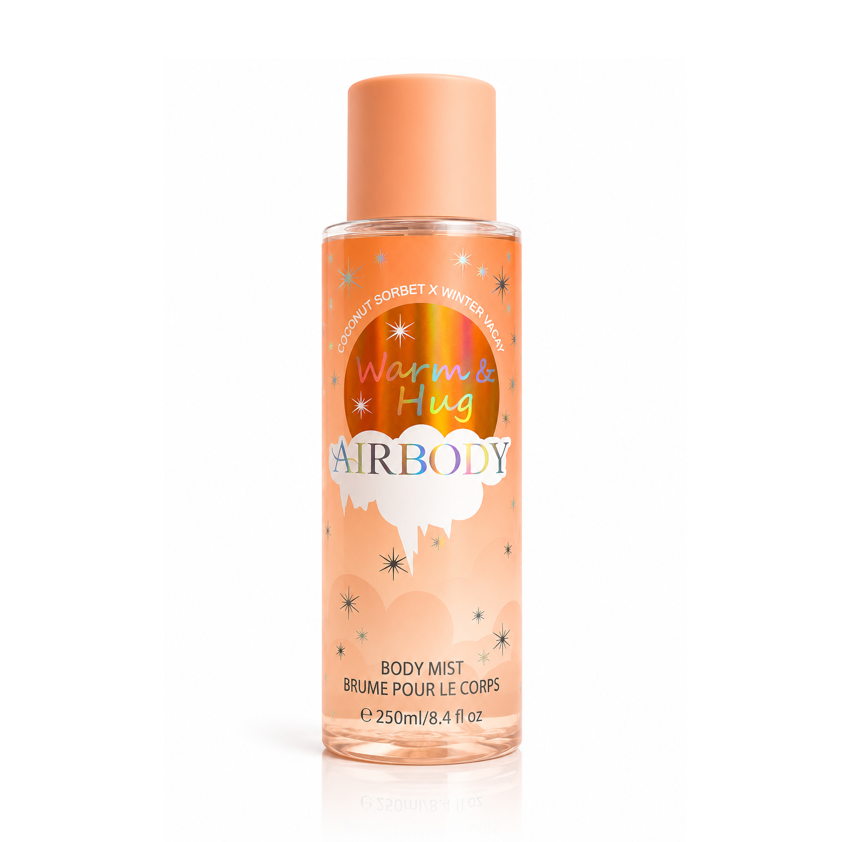 Airbody Airbody Warm And Hug Body Mist 250ml bottle and packaging
