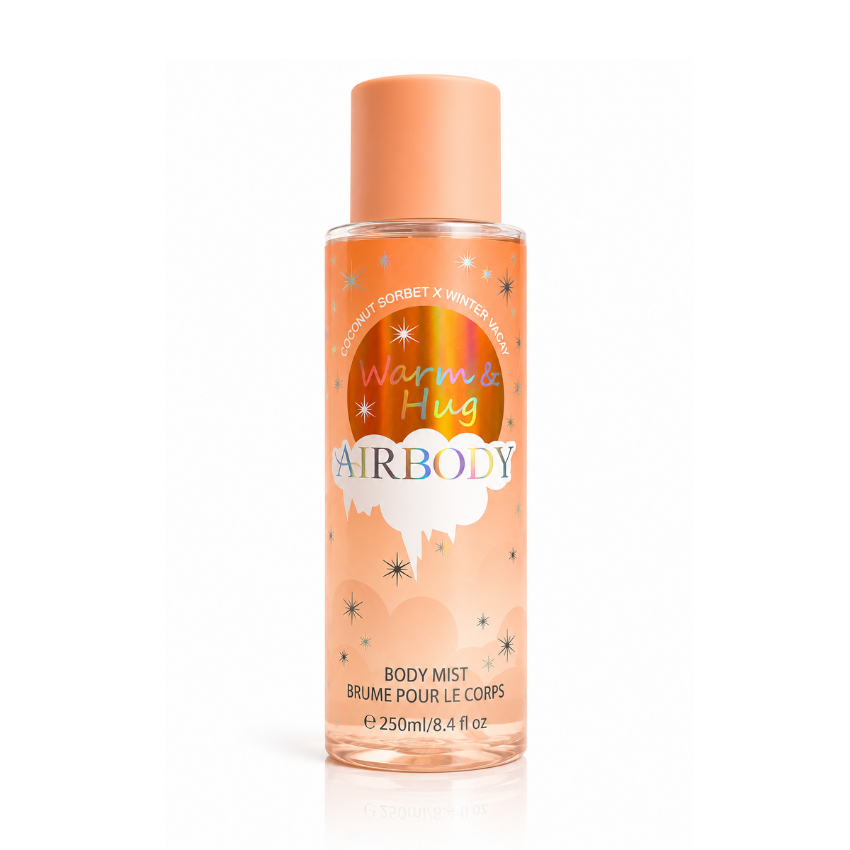 Airbody Airbody Warm And Hug Body Mist 250ml bottle and packaging