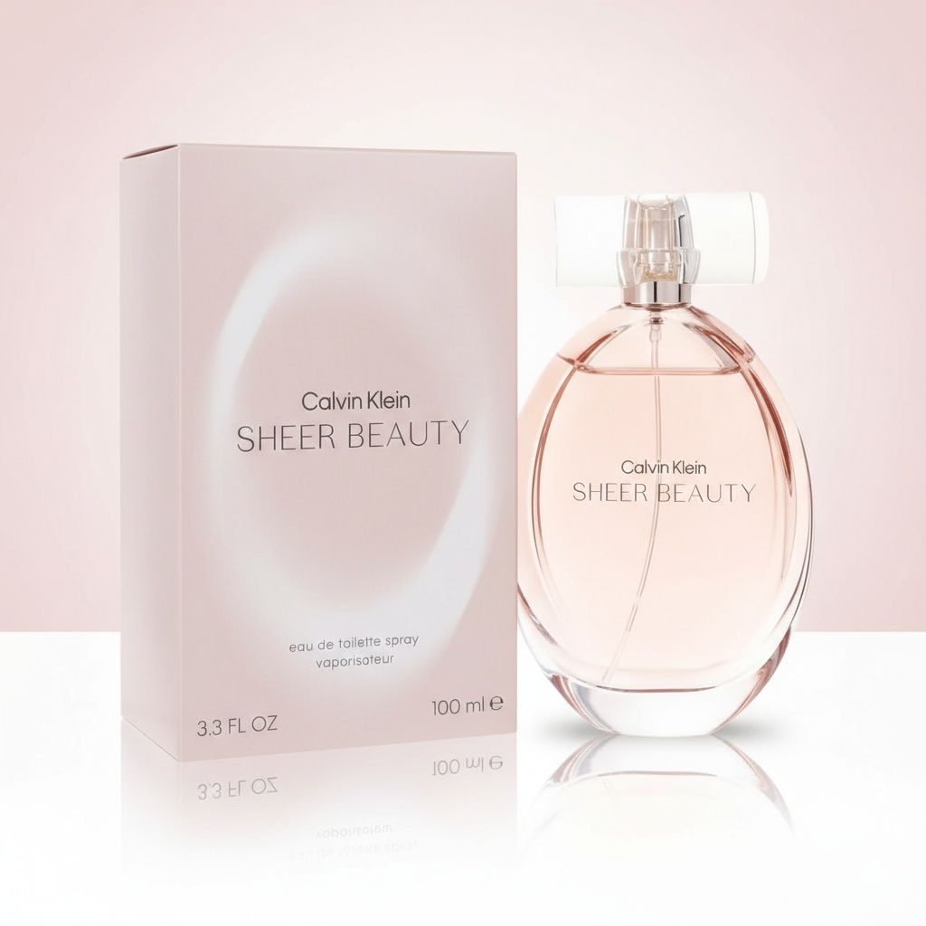 Calvin Klein Sheer Beauty 100Ml - Fresh Floral Women'S Perfume Light Elegant Daily Wear Long Lasting Fragrance Calvin