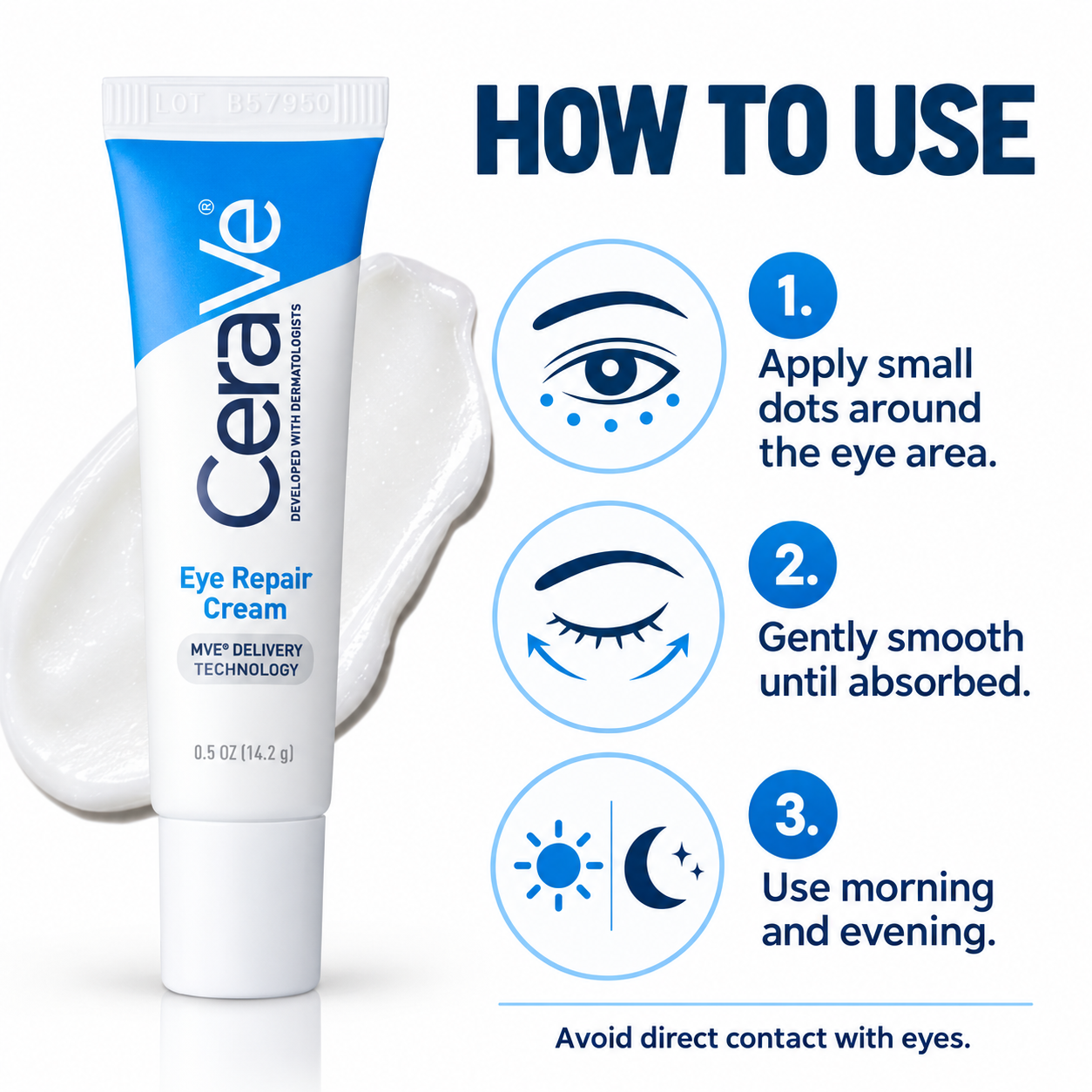 CeraVe Eye Repair Cream - Hydrating Dark Circle And Puffiness Repair Eye Cream For Sensitive Skin CeraVe