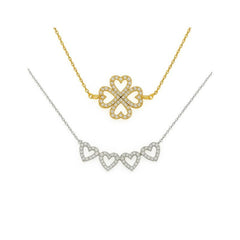 Heart Shaped 2 Ways Wearing Pendant Magnetic Necklace
