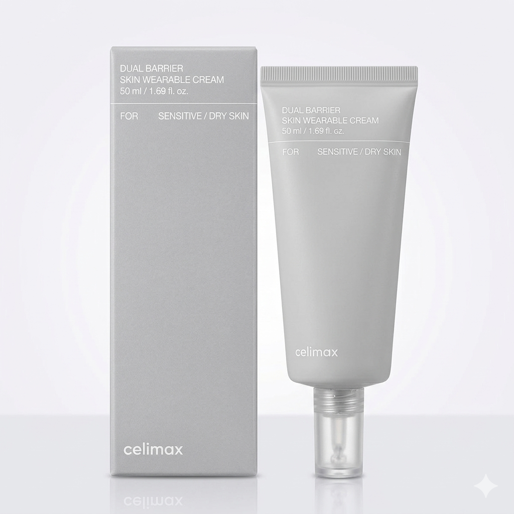 Celimax Dual Barrier Skin Wearable Cream 50 Ml - Deep Moisturizing Barrier Repair Cream For Sensitive Dry Skin