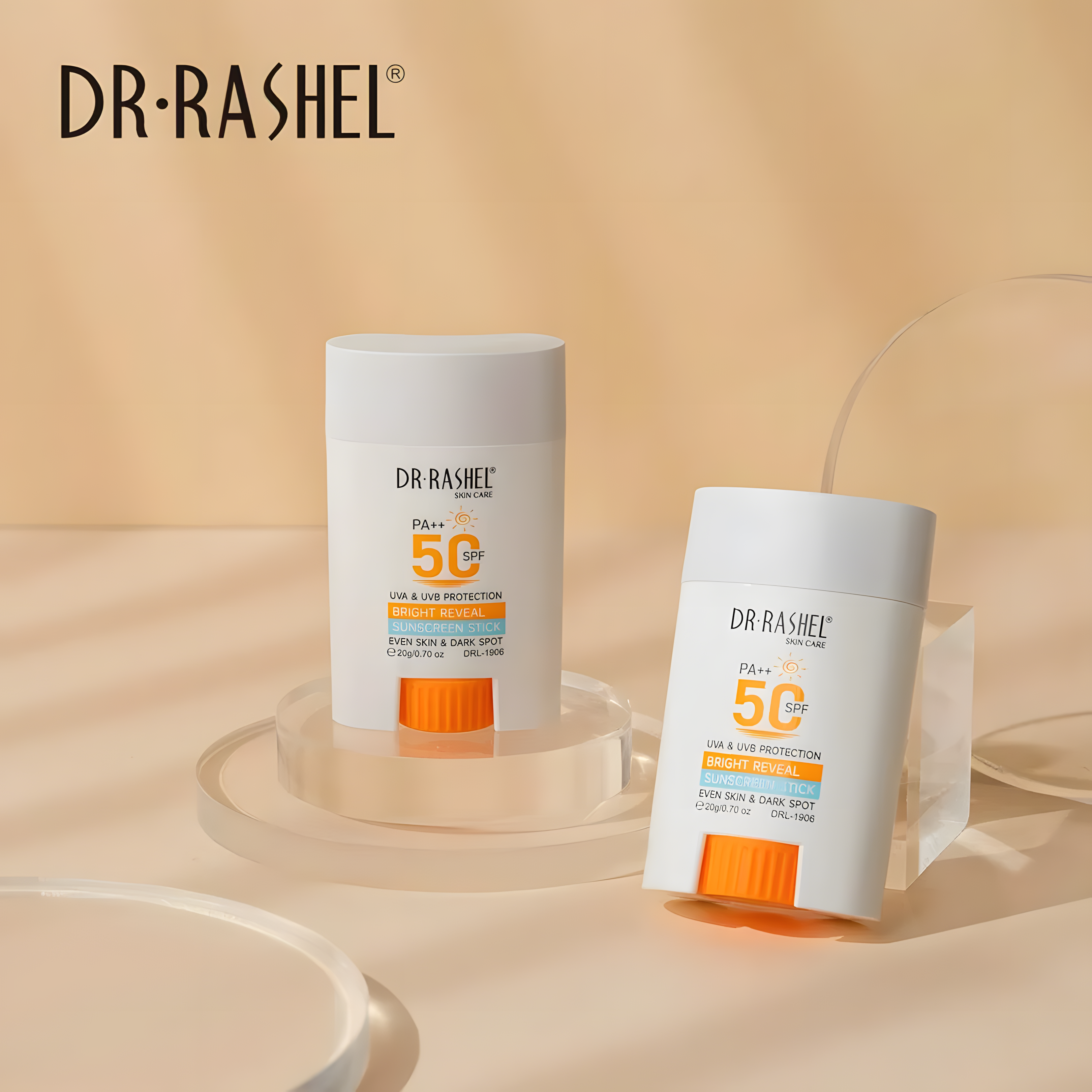 Dr. Rashel Bright Reveal Sunscreen Stick PA++ 50SPF - 20g Glo Arabia