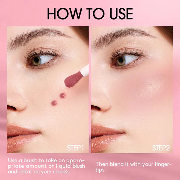 O.TWO.O 2025 New Arrival Liquid Blush in Pink Nude Brown Face Makeup O.TWO.O