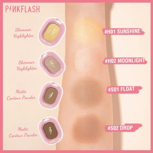 PINK FLASH Highlighter & Matte Contour Powder PINKFLASH