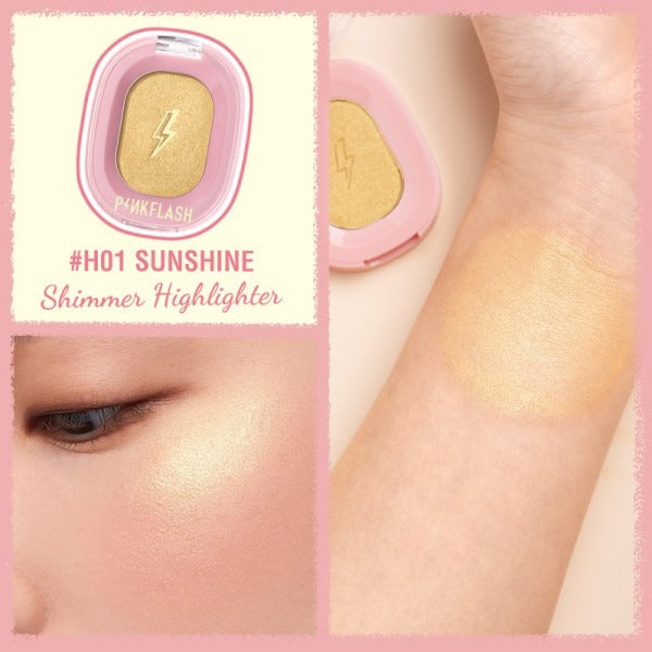 PINK FLASH Highlighter & Matte Contour Powder H01 Sunshine PINKFLASH