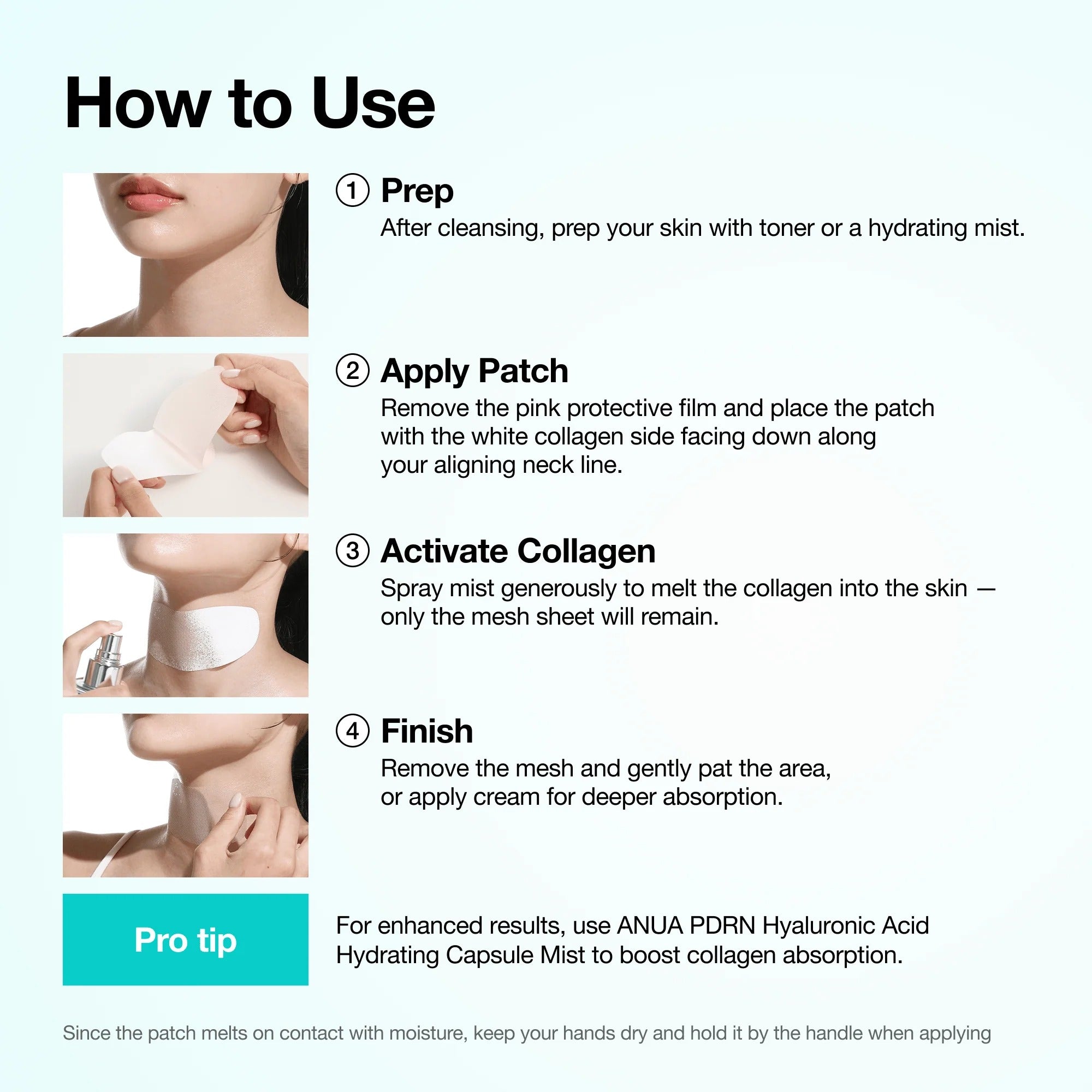 ANUA PDRN Glass Skin Hydration Duo Set – Hyaluron Capsule Mist + Collagen Melting Patch Anua